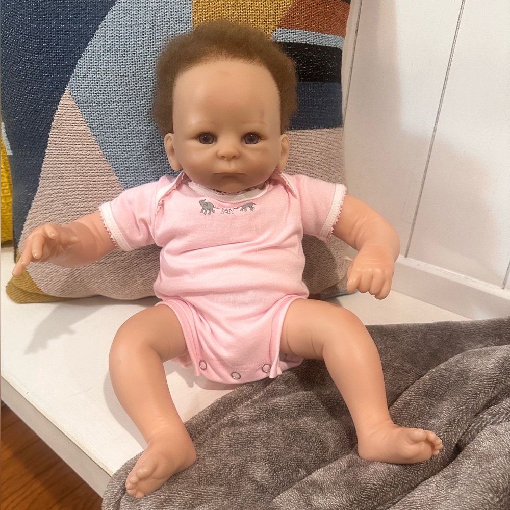 Charming Baby Doll in Pink Outfit